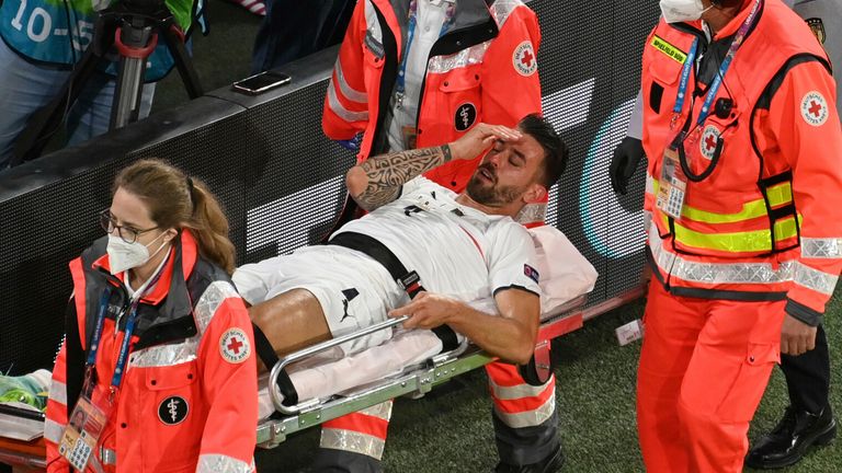 Leonardo Spinazzola suffered a ruptured achilles during the Euro 2020 quarter-final win over Belgium
