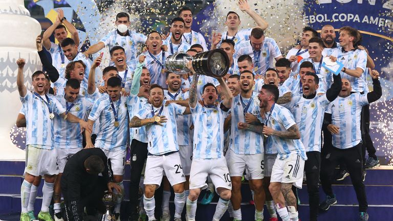 Argentina lift the Copa America title