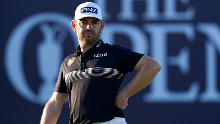 South Africa&#39;s Louis Oosthuizen on the 18th green during day two of The Open at The Royal St George&#39;s Golf Club in Sandwich, Kent. Picture date: Friday July 16, 2021.