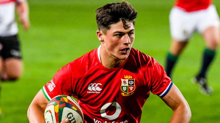 Wing Louis Rees-Zammit became the youngest British and Irish Lions try scorer since 1968 with his score 