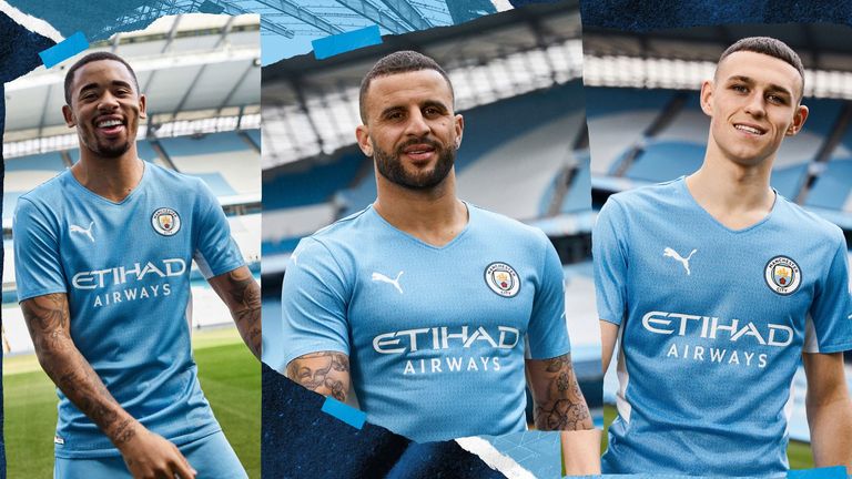 Manchester City have released a home kit inspired by the iconic 93:20 goal