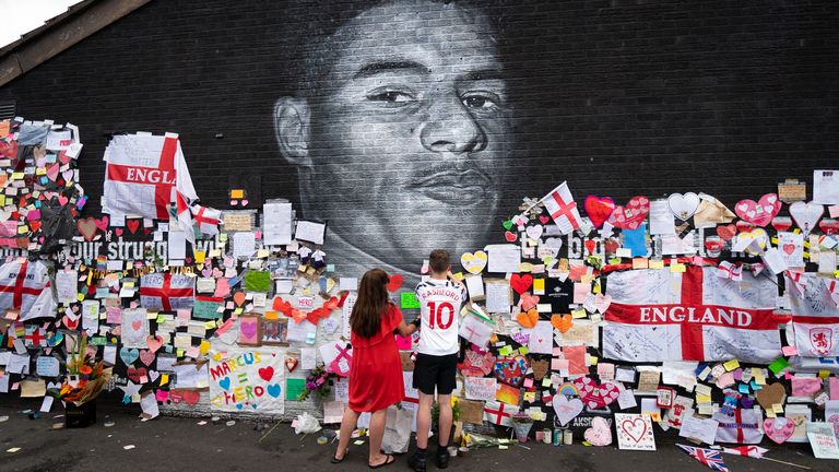 PA - Marcus Rashford mural