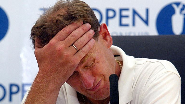 Mark Roe was disqualified from The Open at Royal St George's in 2003