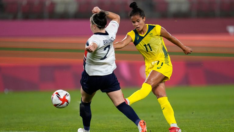 Mary Fowler struck Australia's third in extra time