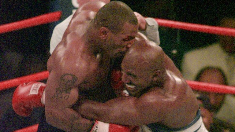 Tyson notoriously bit Holyfield