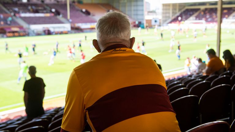 Fans' view from Motherwell's Fir Park