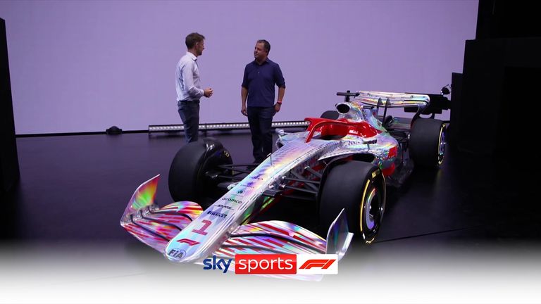 Sky F1's Jenson Button and Ted Kravitz go behind the scenes to look at the new car for the 2022 Formula One season.