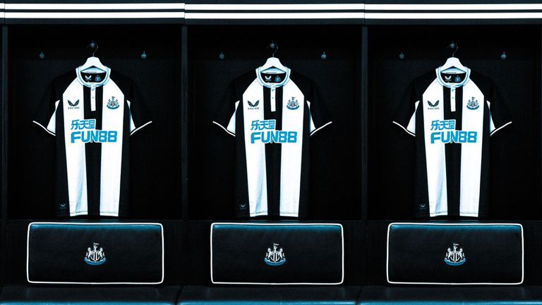 Newcastle have revealed the first of their strips with Castore