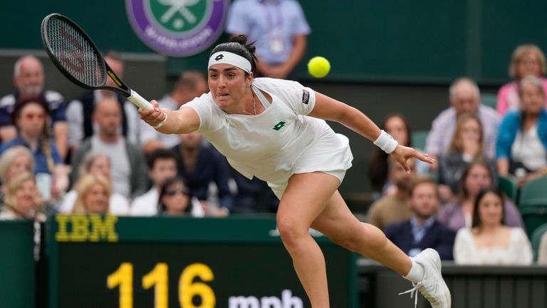 Ons Jabeur's Wimbledon run is over as she had no answer to Sabelenka's power (AP)