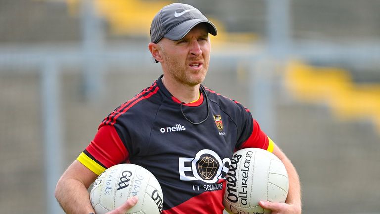 27 June 2021; Down manager Paddy Tally during the Ulster GAA Football Senior Championship Preliminary Round match between Down and Donegal at P..irc Esler in Newry, Down. Photo by Ramsey Cardy/Sportsfile