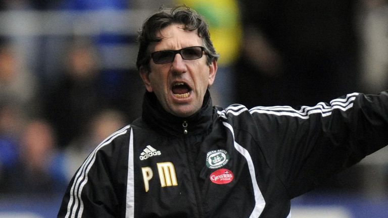 Paul Mariner during his time in charge at Plymouth Argyle