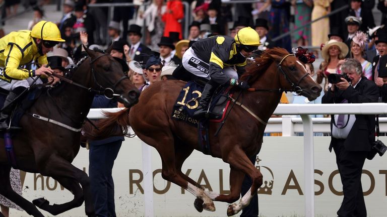 Project Dante finishes third in the Norfolk Stakes at Royal Ascot