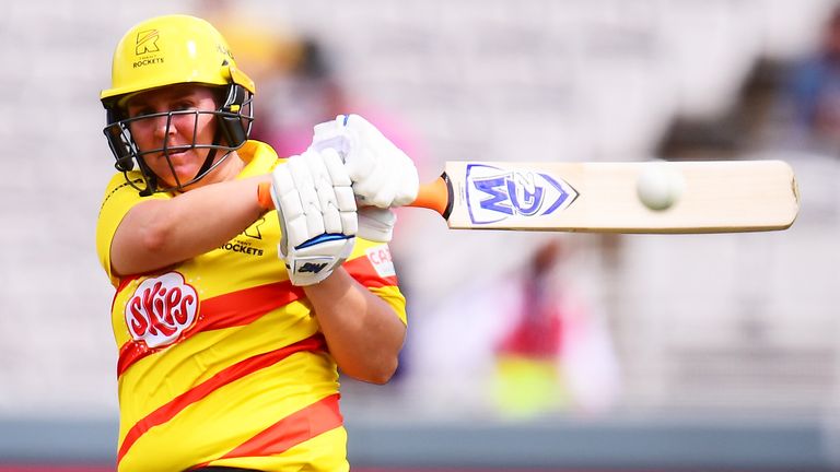 Rachel Priest cleared the boundary four times in her brutal innings of 76
