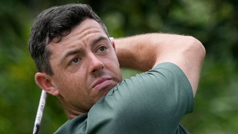 Rory McIlroy is three off the lead heading into the final round in Japan