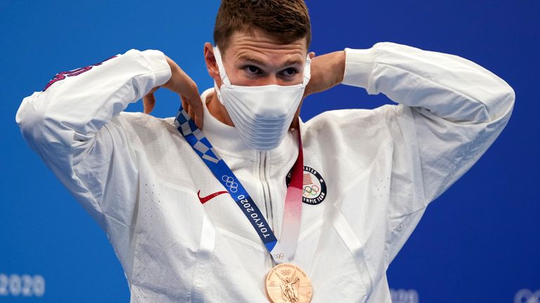 Murphy of the USA picked up the bronze medal on after the in the men's 100m backstroke final earlier this week