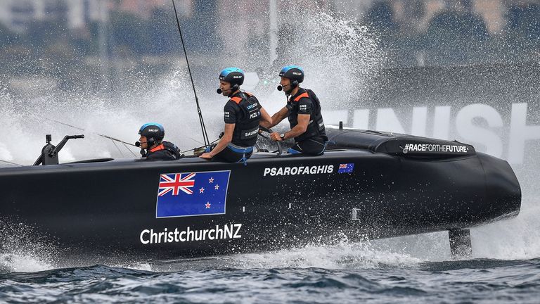 New Zealand's SailGP team lead the way in the Impact League (Image credit: Ricardo Pinto for SailGP)