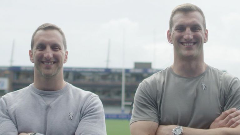 Sam Warburton and twin brother Ben. Prostate Cancer UK celebrates the importance of men showing appreciation for one another.