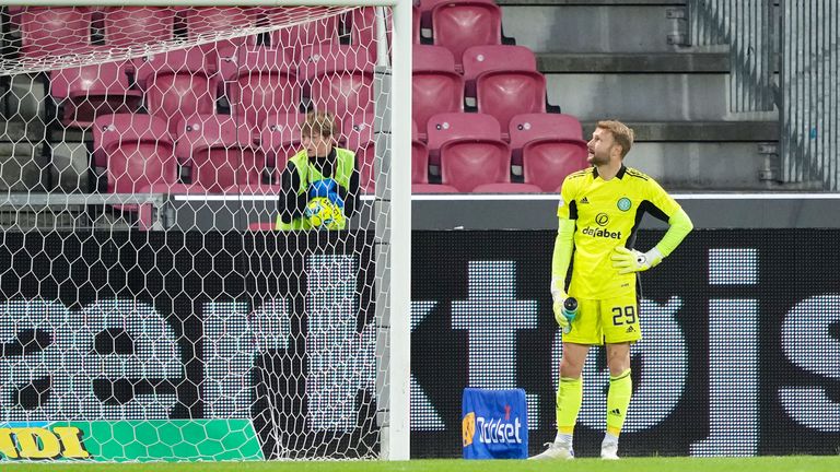 Scott Bain shows his dejection after Celtic slump to defeat