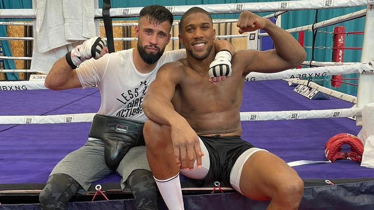 Shokran Parwani and Anthony Joshua