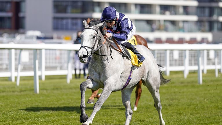 Sean Levey rides Snow Lantern to victory at Newbury in April