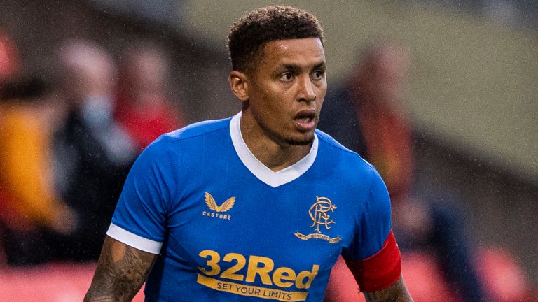 GLASGOW, SCOTLAND - JULY 05:  Rangers James Tavernier in action during a pre-season friendly between Partick Thistle and Rangers at Firhill, on July 05, 2021, in Glasgow, Scotland. (Photo by Craig Williamson / SNS Group)