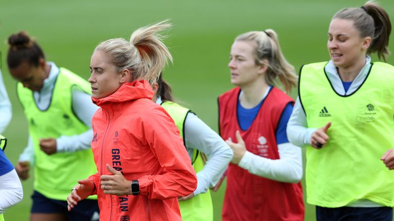 Steph Houghton says Team GB&#39;s players have made a group decision to take a knee before their Olympic matches (PA)