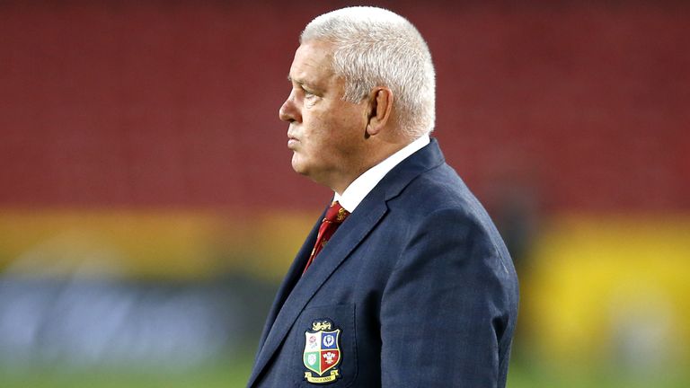 British & Irish Lions head coach Warren Gatland before the Vodafone Lions 1888 Cup match at the Emirates Airline Park in Johannesburg, South Africa. Picture date: Saturday July 3, 2021.