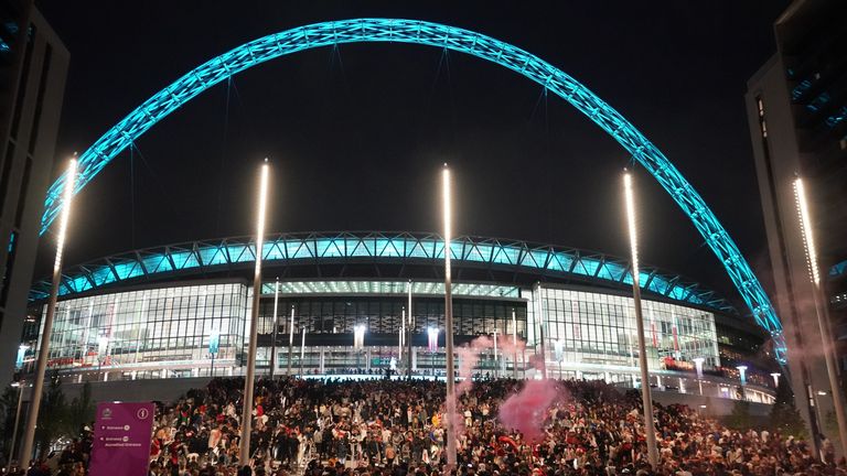 Wembley Stadium, Euro 2020 final (PA)