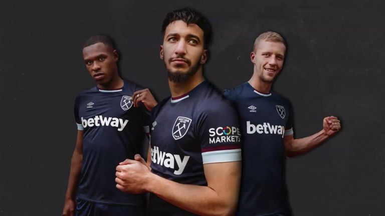 West Ham have released a new navy third shirt