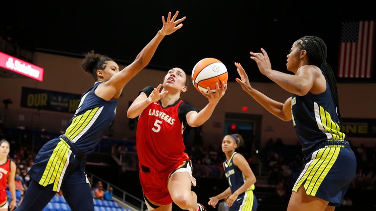 Highlights of the regular season game between the Las Vegas Aces and the Dallas Wings in the WNBA.