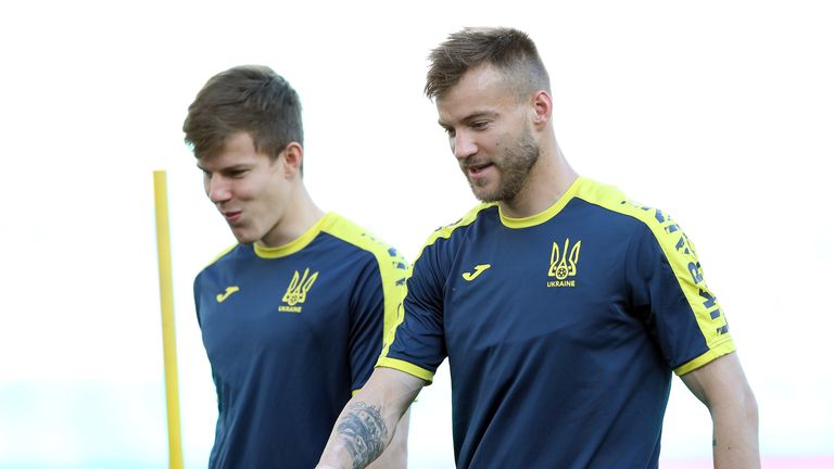 PA - Andriy Yarmolenko (right)