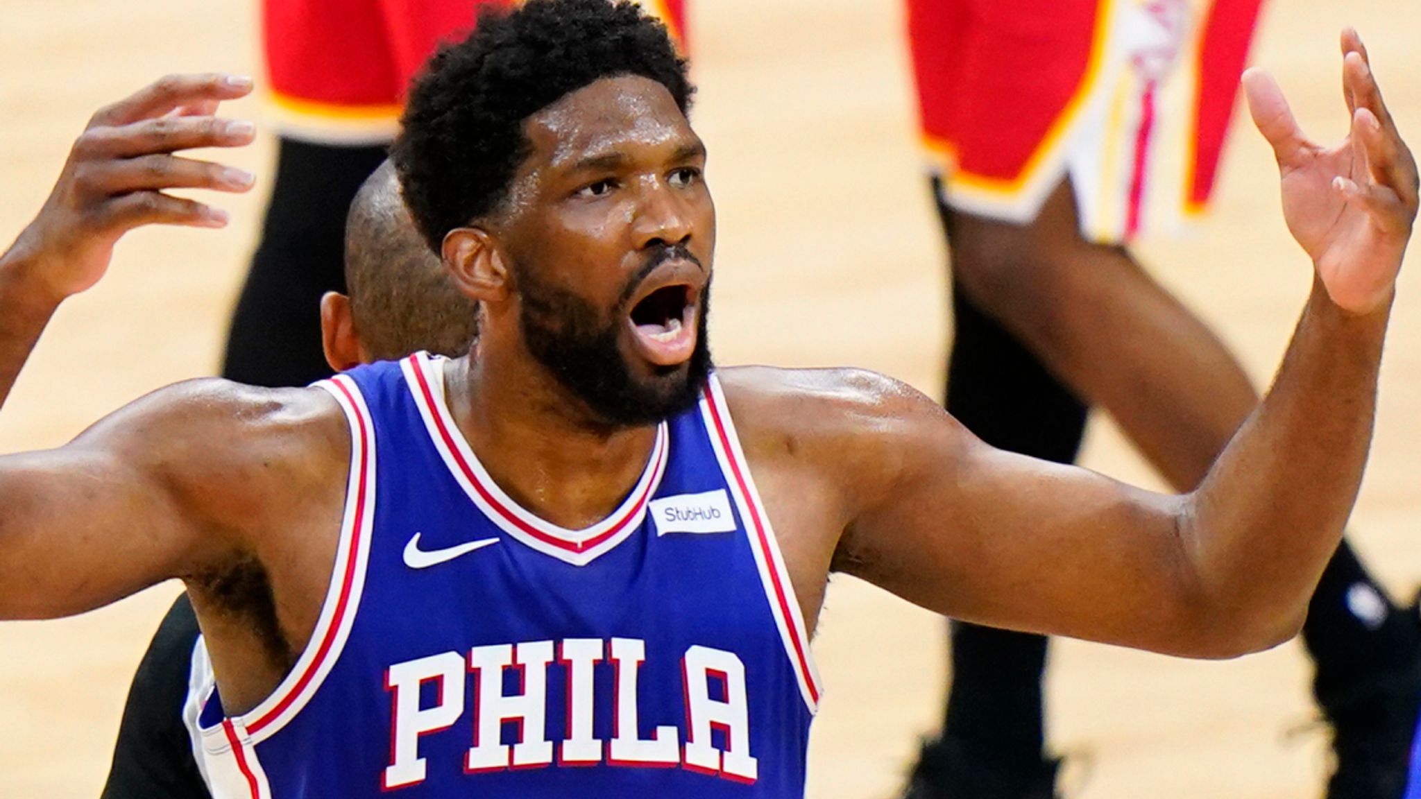 Joel Embiid Philadelphia 76ers centre signs fouryear 196 contract