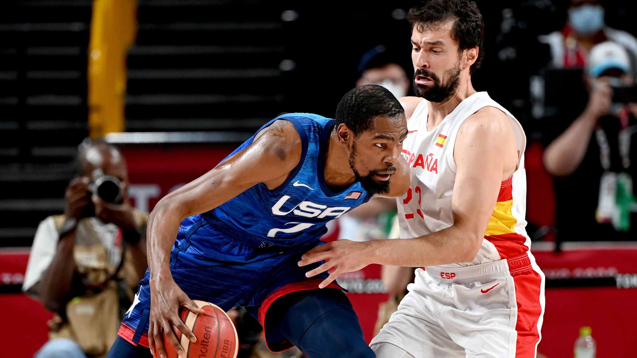 Tokyo Olympics Kevin Durant Scores 29 To Lead Usa Past Spain And Into Semi Finals Olympics News Sky Sports