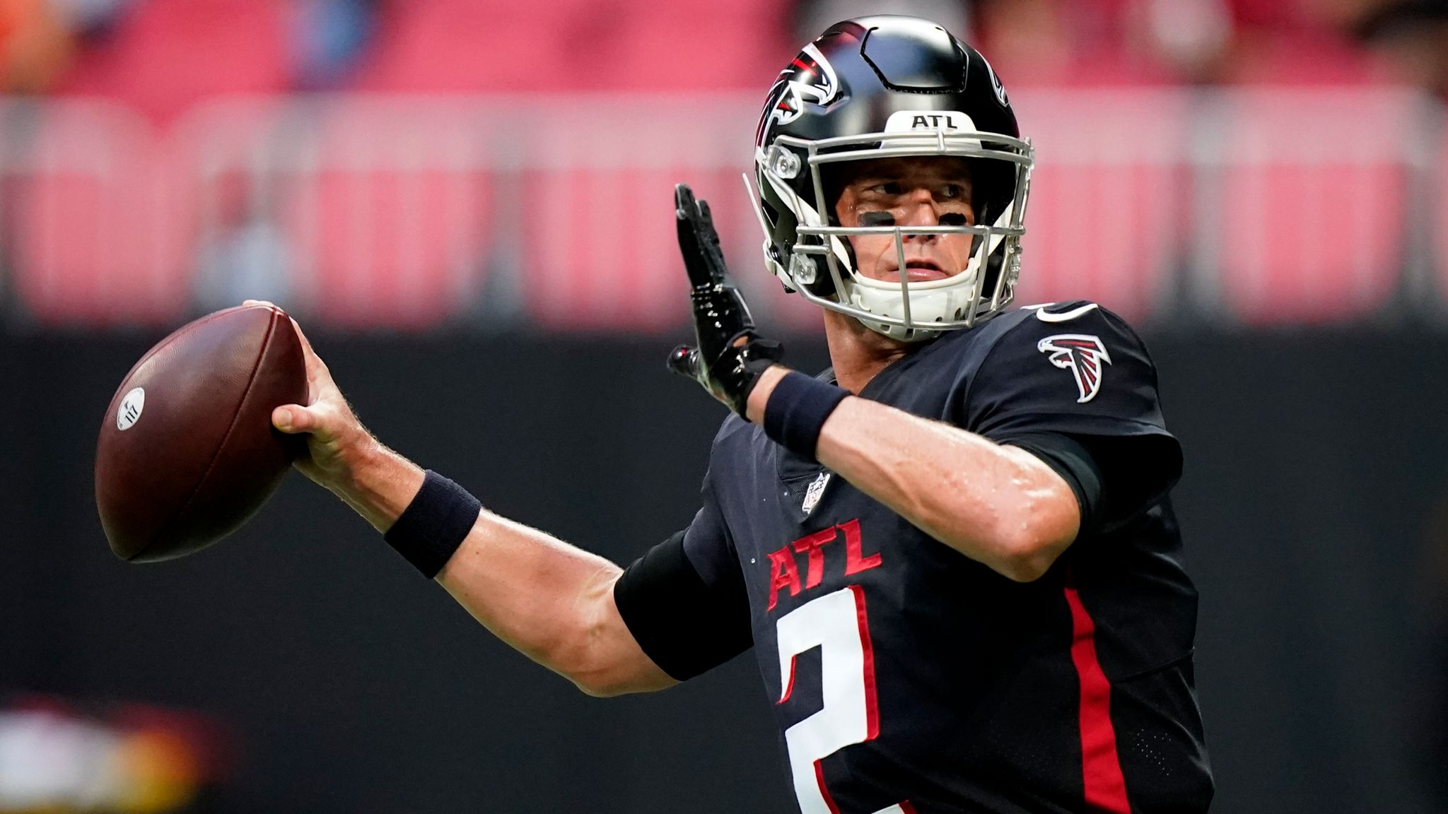 Atlanta Falcons quarterback Matt Ryan (2) passes against the