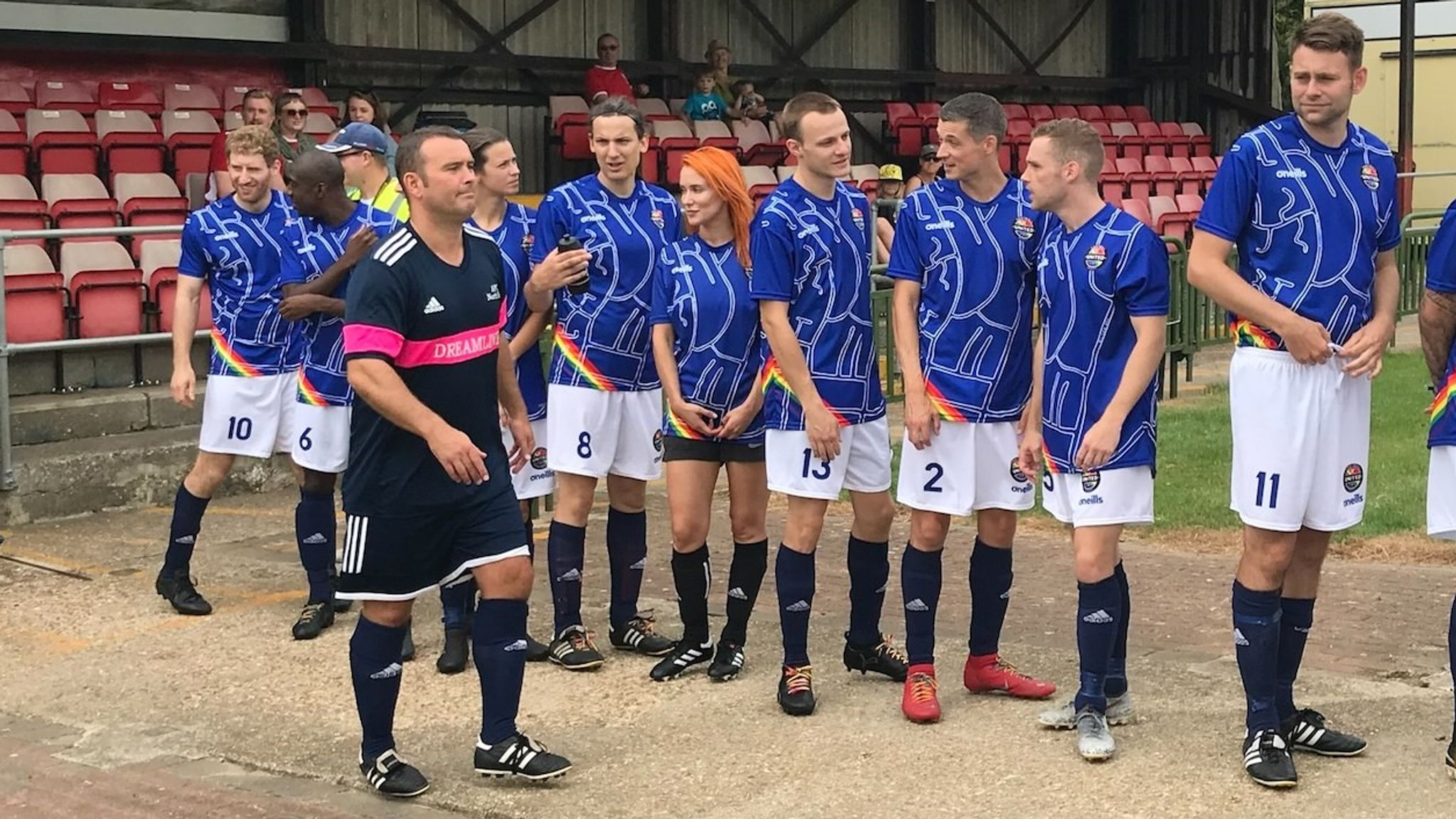 Redbourn Fc Rainbow Rovers match at Whitehawk FC in Brighton part of FA-backed ...