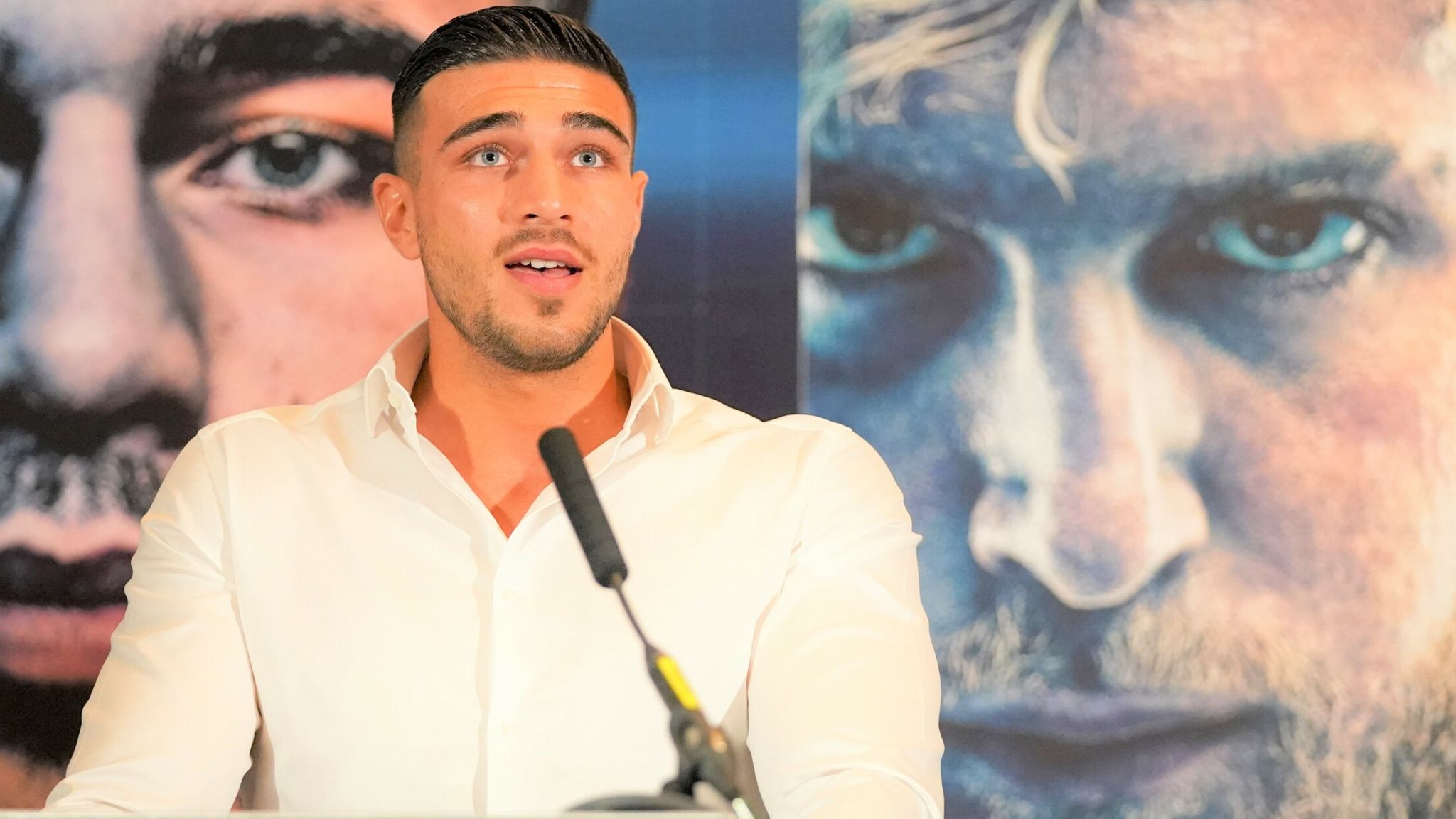 Jake Paul incited an angry reaction from Tommy Fury as the ...