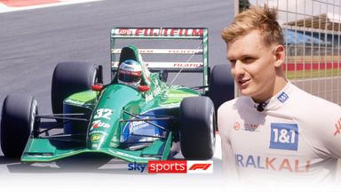 Schumacher drives father's debut car