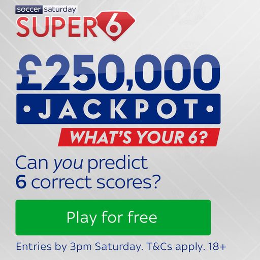 รับรางวัล £250,000 ด้วย Super 6!