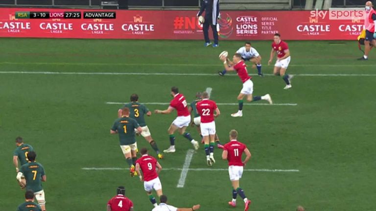 Liam Williams missed an overlap that would have led to a certain score for Josh Adams