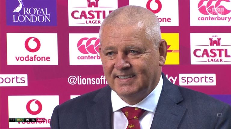 Warren Gatland was proud of his players but rued a couple of big moments that went against his British Lions team as South Africa triumphed 19-16 to win the series