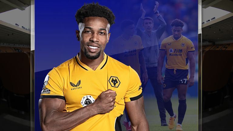 Wolves forward Adama Traore looks set for a new role under Bruno Lage