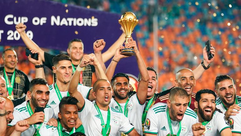 L'Algérie a battu le Sénégal 1-0 pour remporter le tournoi 2019 (AP)