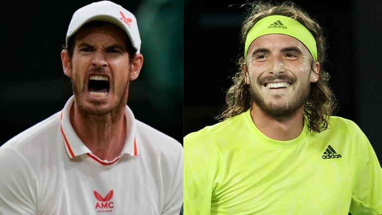 Andy Murray and Stefanos Tsitsipas