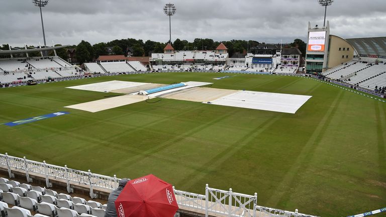 The fifth day of the first test between England and India was postponed due to rain on Trent Bridge