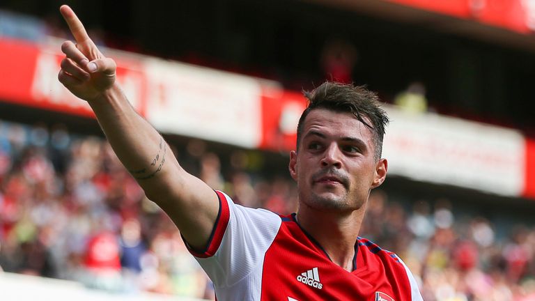 Granit Xhaka Arsenal Midfielder Close To Agreeing New Deal At The Emirates Football News Sky Sports