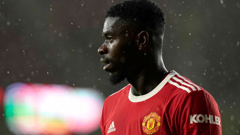 Manchester United defender Axel Tuanzebe (AP)