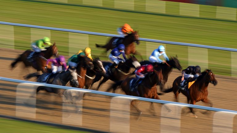 Bonneval, in team talkSPORT's black colours, wins impressively at Newcastle, with Team Swish's Menai Bridge (light blue) in third