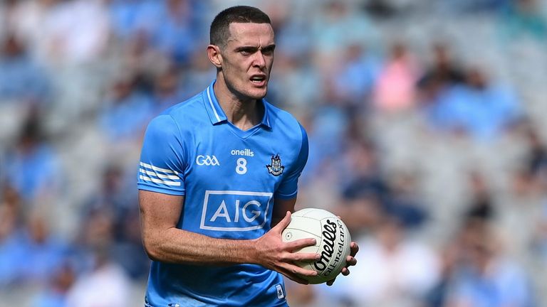 1 August 2021; Brian Fenton of Dublin during the Leinster GAA Football Senior Championship Final match between Dublin and Kildare at Croke Park in Dublin. Photo by Piaras .. M..dheach/Sportsfile