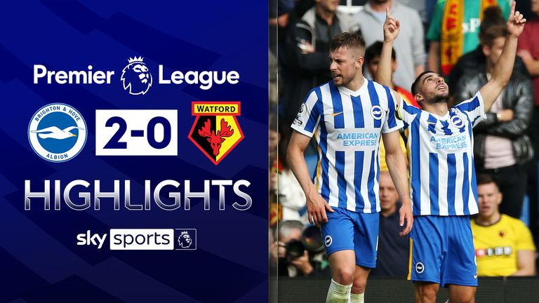 Brighton go second after Watford win