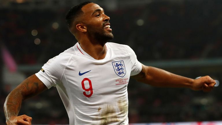 Callum Wilson scored on his international debut for England in November 2018